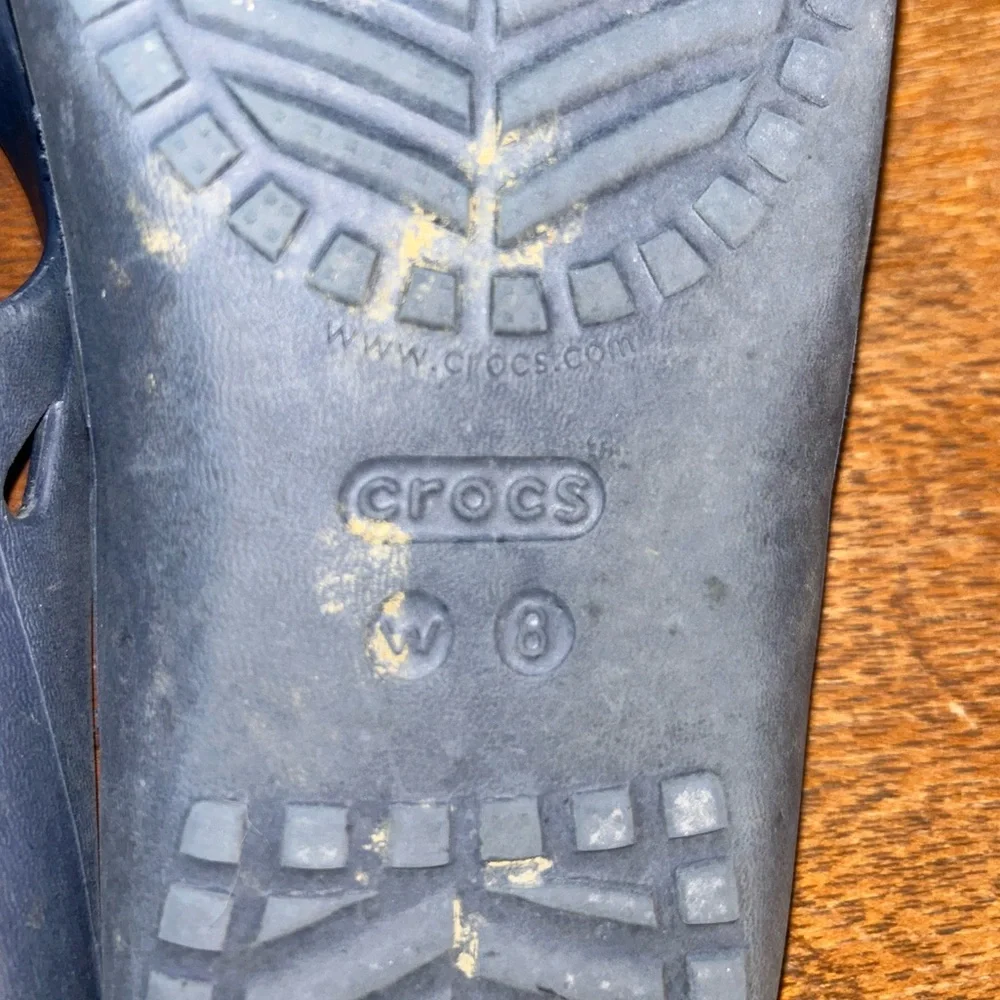 CROCS Blue Sandals with Textured Footbed